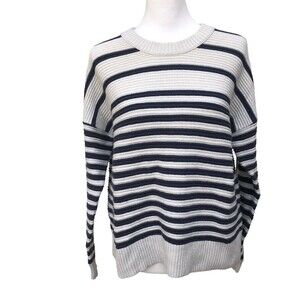Madewell Greensboro Women's Button Back‎ Striped Sweater Size S